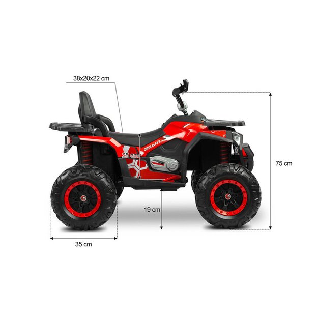 BATTERY VEHICLE QUAD GIGANT WHITE