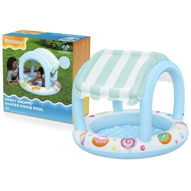 Inflatable Garden Pool with Cover Bestway Pool 52638 104cm