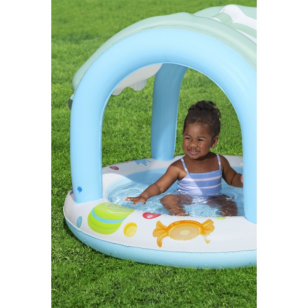 Inflatable Garden Pool with Cover Bestway Pool 52638 104cm