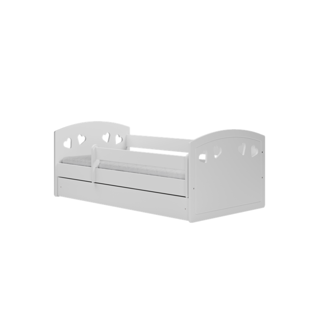 Lova Julia balta su stalčiumi be čiužinio 180/80 3