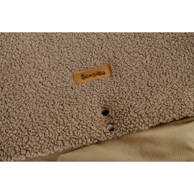 STROLLER MUFF BOUCLE DARK BEIGE