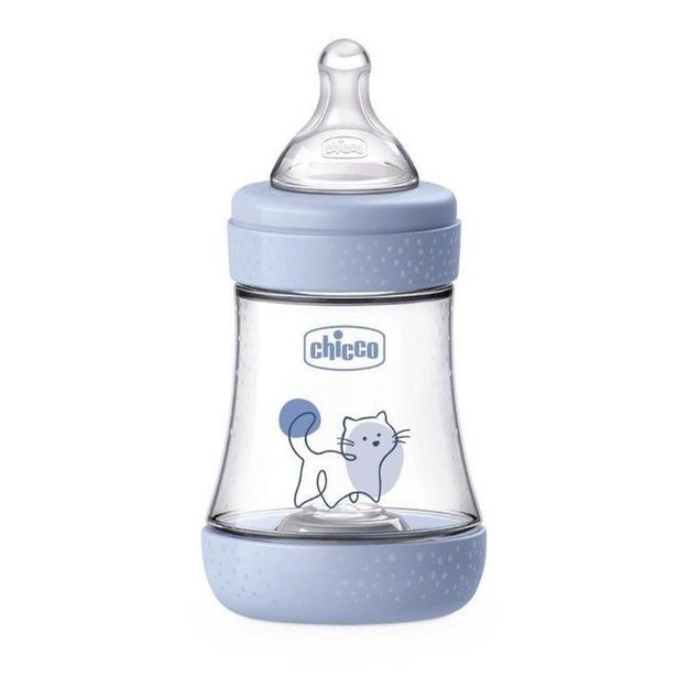 „Chicco Perfect5“ antikolikinis buteliukas 150 ml, lėta tėkmė, mėlynas