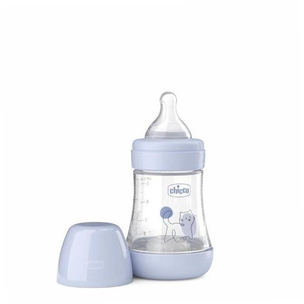 „Chicco Perfect5“ antikolikinis buteliukas 150 ml, lėta tėkmė, mėlynas