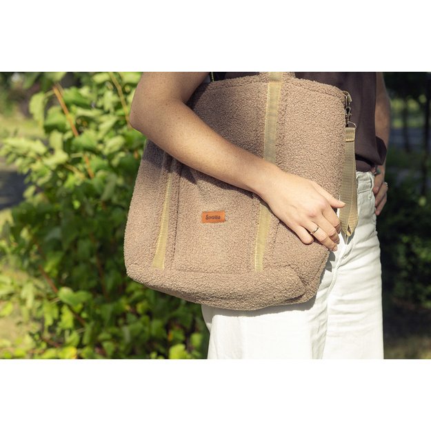 BAG CLASSIC BOUCLE DARK BEIGE