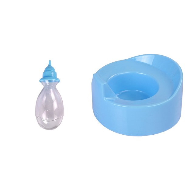 Doll 30 cm Blue Bottle Nightie Drinks