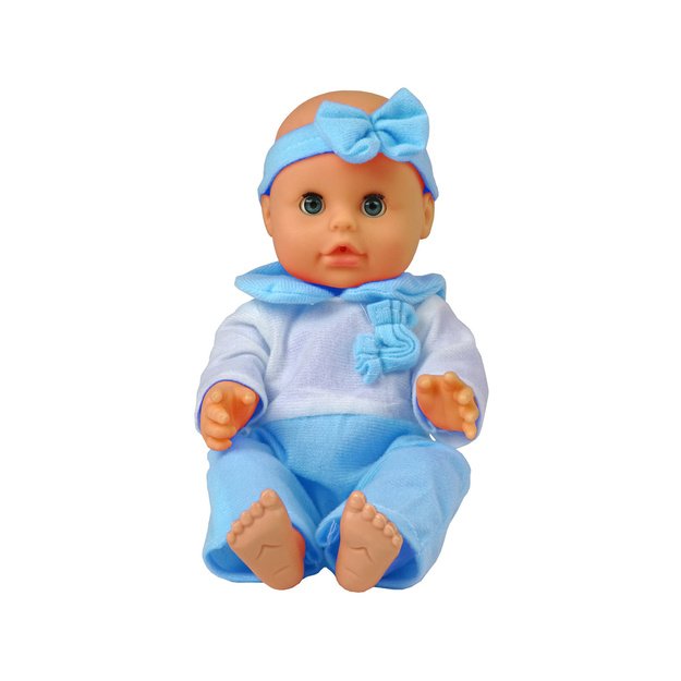 Doll 30 cm Blue Bottle Nightie Drinks