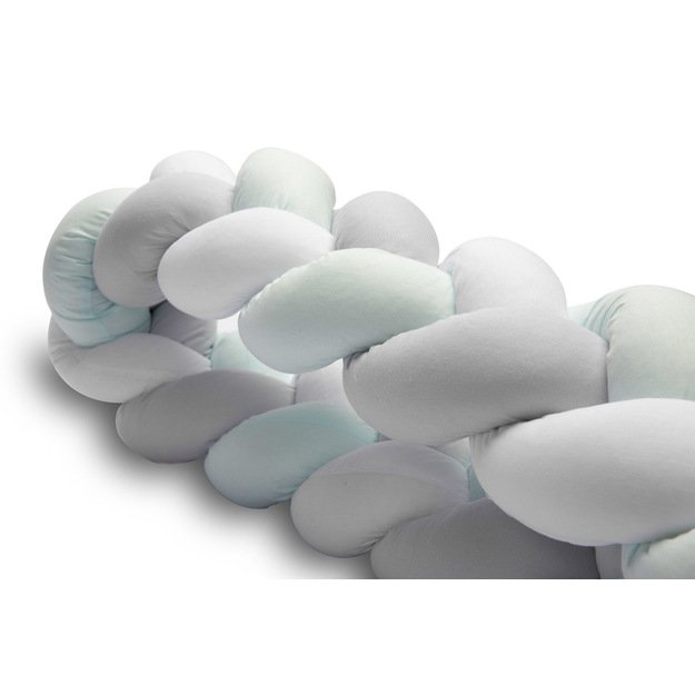 Braided Crib Bumpers 210 cm – smooth mint