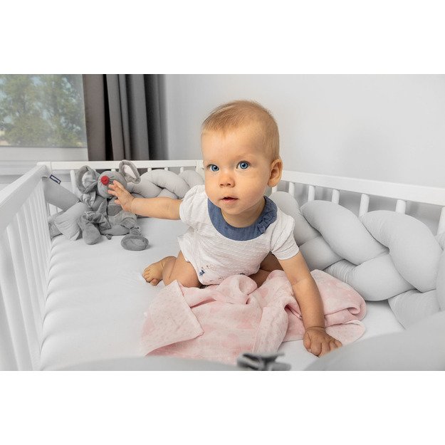 Braided Crib Bumpers 210 cm – smooth mint