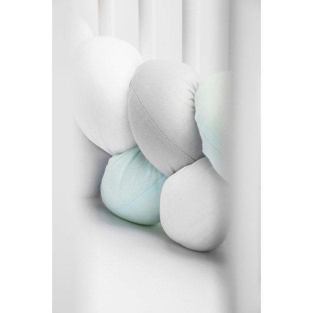 Braided Crib Bumpers 210 cm – smooth mint
