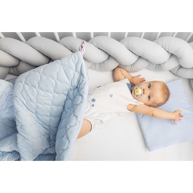 Braided Crib Bumpers 210 cm – smooth mint
