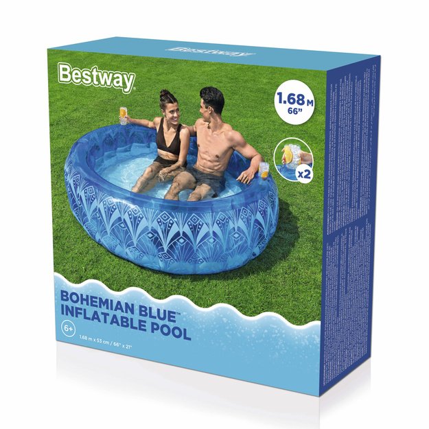 Inflatable Pool 168 x 53 cm Blue Bestway 54479