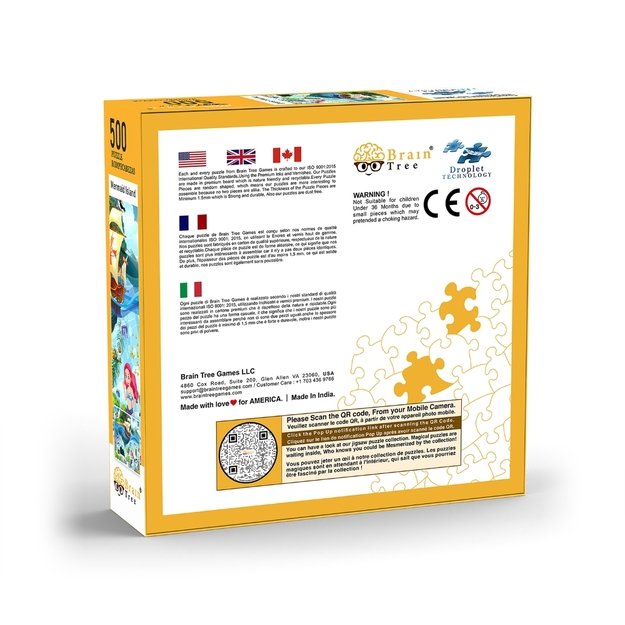 Brain Tree dėlionė, Undinėlės sala, 500 det. 1