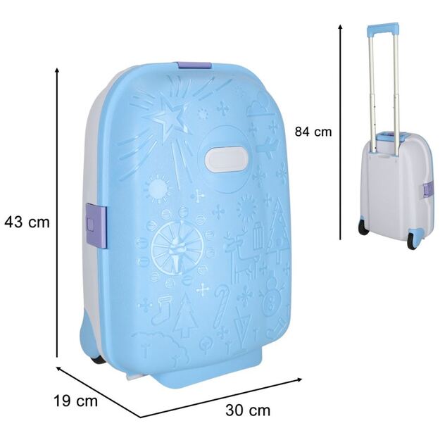 Vaikiškas lagaminas - kelioninis (mėlynas)