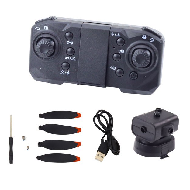 D6 PRO Drone Dual HD Camera LED Lights Orange 2