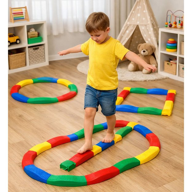 Sensory Path Balance Boards 16 Boards Anti-slip Joints