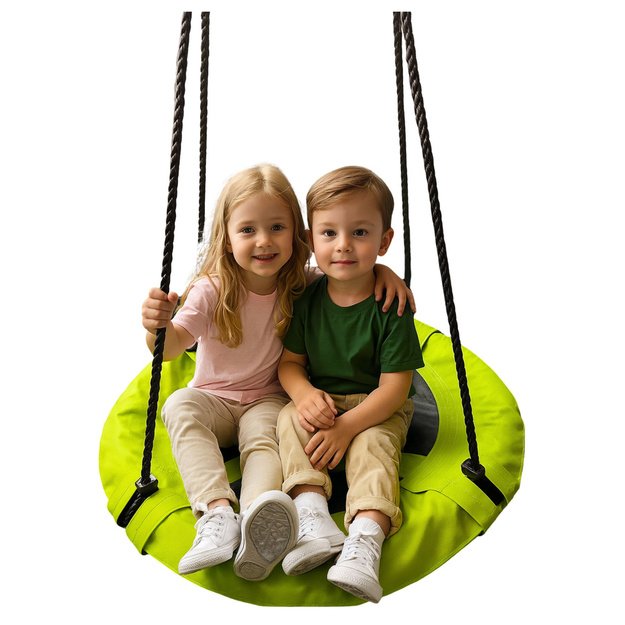 Garden Swing Stork s Nest For Children Green 60cm 2