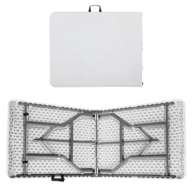 Folding Table With Lock Catering Banquet Table White 180 x 74 cm 2