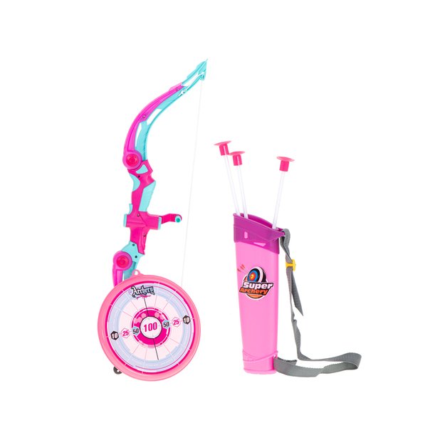 Lankas su strėlėmis ir taikinių rinkinys rožinės spalvos 10