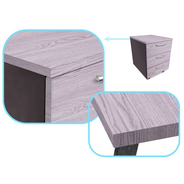 Lipnios plėvelės ritininė sienų danga ąžuolo sidabro pilka 1,22x50 m 12