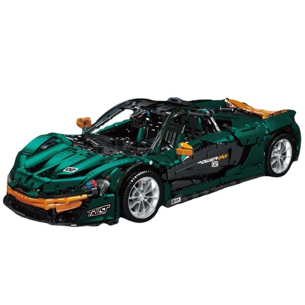 Construction Bricks Sports Car Green 1:8 P1 3268pcs 1