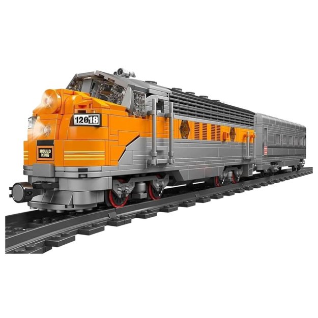 Construction Blocks Gray-Yellow Remote Controlled Train RC 1751 pcs. 1