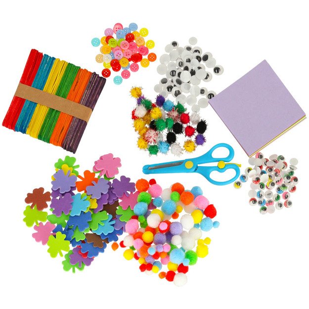 Kūrybinis meno rinkinys vaikų rankdarbiams 1200el. 19
