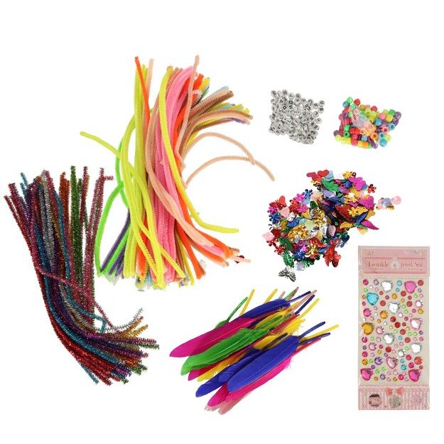 Kūrybinis meno rinkinys vaikų rankdarbiams 1200el. 20