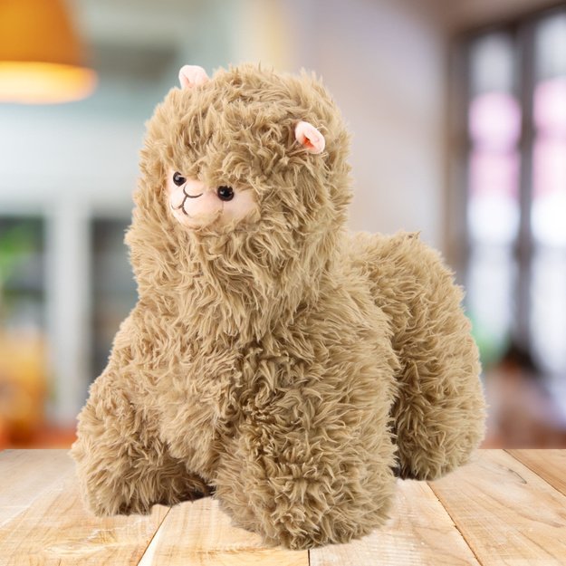 Plush Mascot Cuddly Toy Llama Beige 40 x 40cm 1