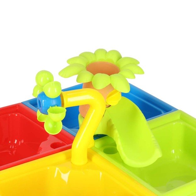 Vandens stalas keturių dalių smėlio dėžė kastuvas laistytuvas taburetė 8