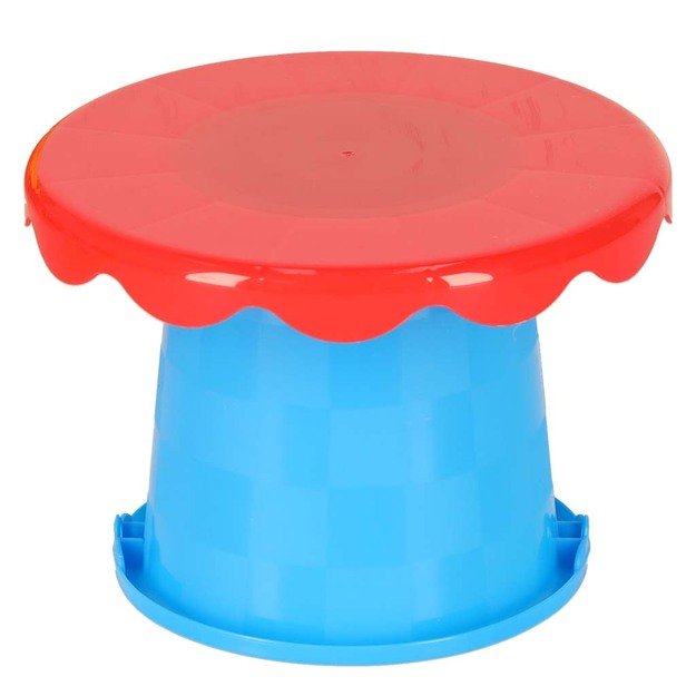 Vandens stalas keturių dalių smėlio dėžė kastuvas laistytuvas taburetė 5