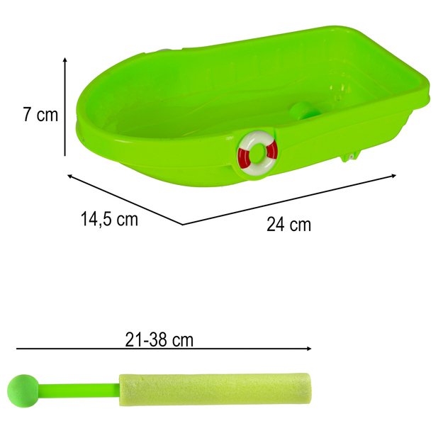 Valčių laivas su priedais formos smėlio vandens formos + švirkštas švirkštas 12el. 11