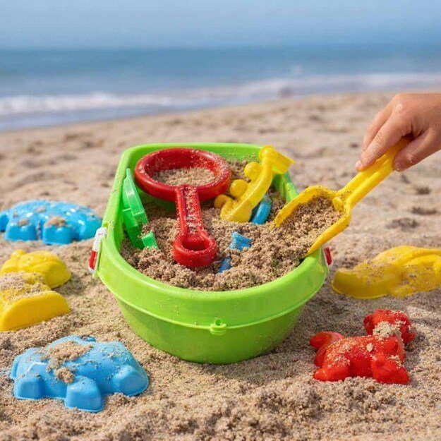 Valčių laivas su priedais formos smėlio vandens formos + &scaron;virk&scaron;tas &scaron;virk&scaron;tas 12el. 1