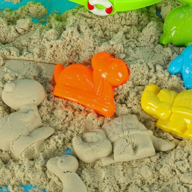 Valčių laivas su priedais formos smėlio vandens formos + švirkštas švirkštas 12el. 10