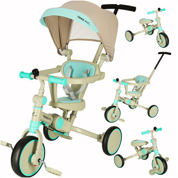Triratukas TRIKE FIX V4 vaikams mėlynai pilkas