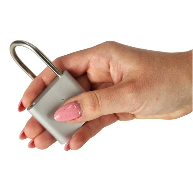 Padlock with fingerprint