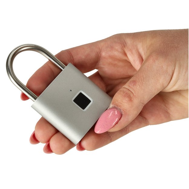 Padlock with fingerprint