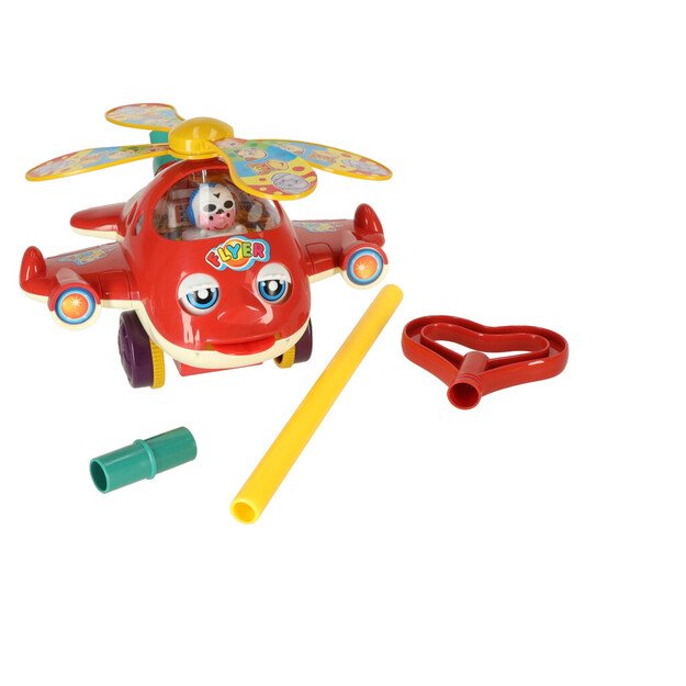 Push toy helicopter