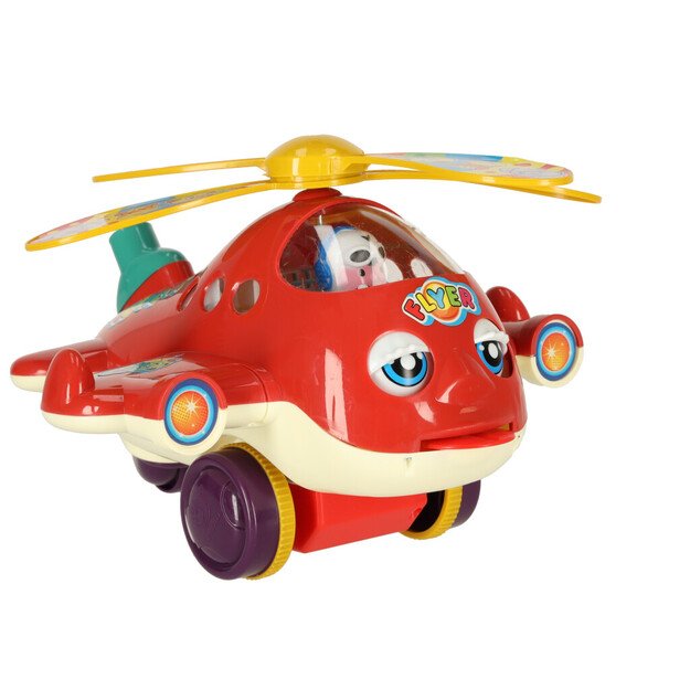 Push toy helicopter