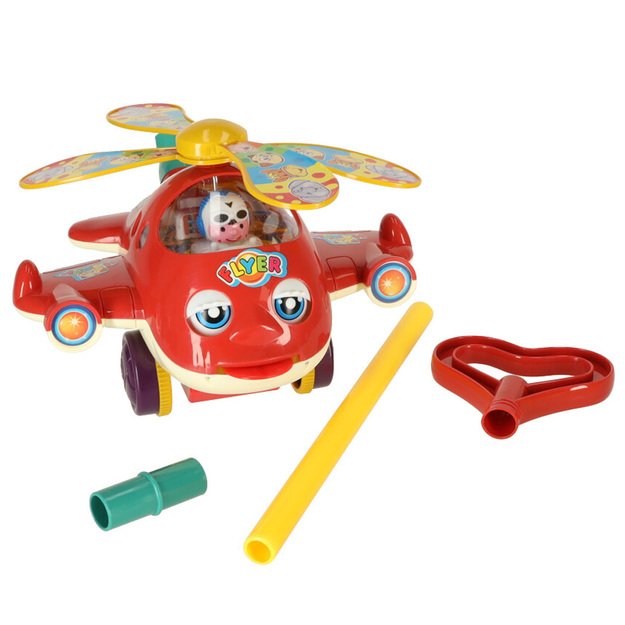 Push toy helicopter