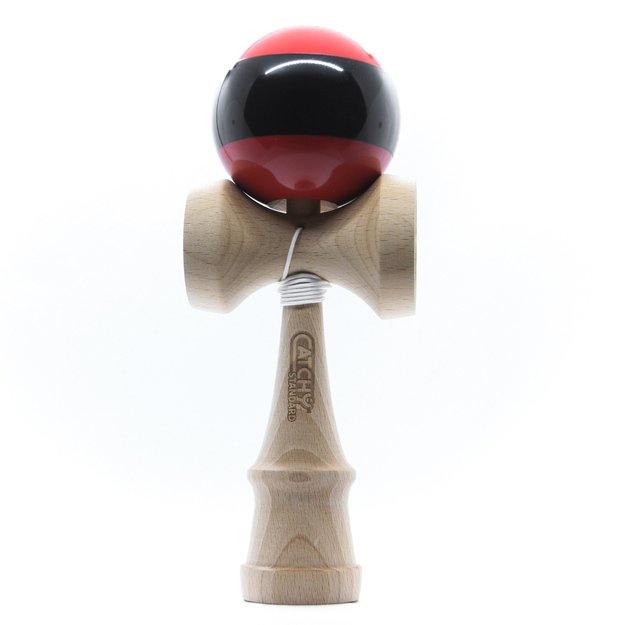 Kendama rotaļlieta, koka/sarkans