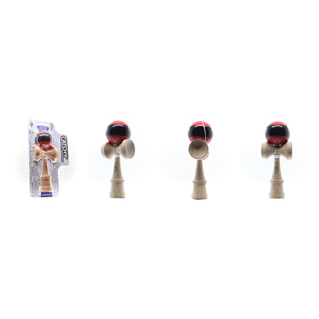 Kendama rotaļlieta, koka/sarkans