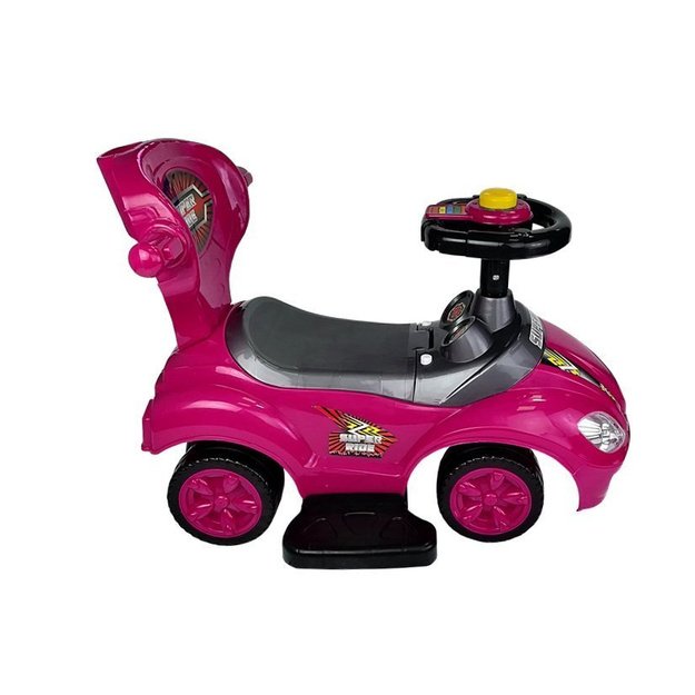 Toddlers Ride On Push Along with Parent Handle Mega Car 3in1 Pink 9