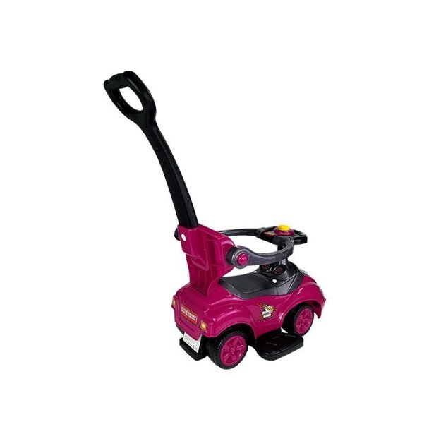 Toddlers Ride On Push Along with Parent Handle Mega Car 3in1 Pink 4