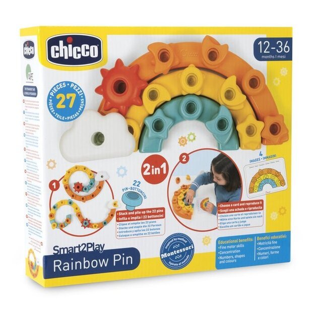 177820 MULTICOLOR PINS RAINBOW 10