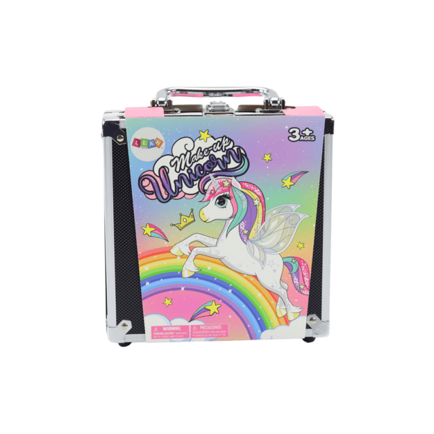 Beauty Set in a Suitcase Eyeshadows Glitters Nail Polishes Black 2