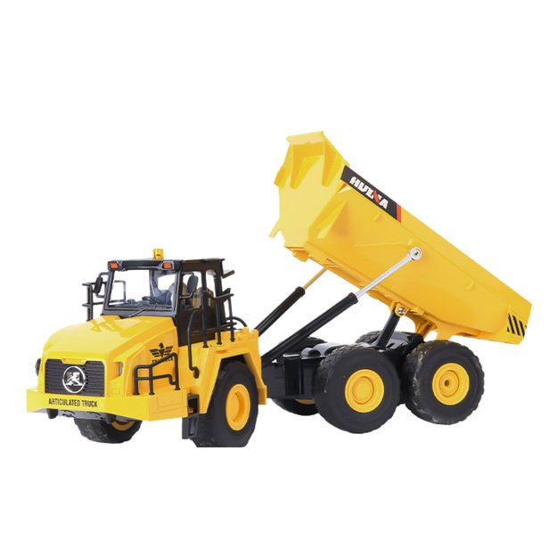 Huina Remote Controlled Dump Truck RC 1553 Yellow 1:16 2