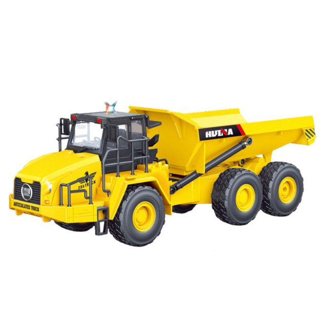 Huina Remote Controlled Dump Truck RC 1553 Yellow 1:16 1