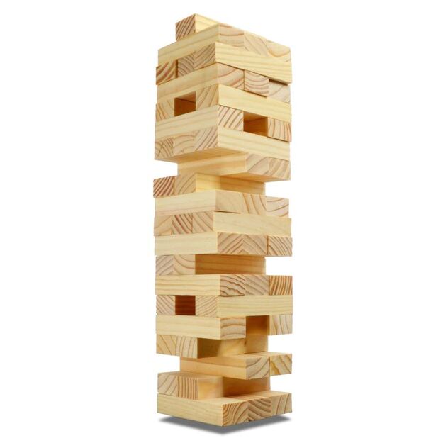 Board game - Tower of wooden blocks 48 pieces