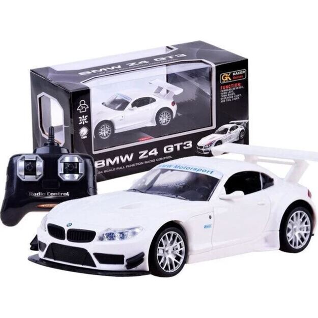 Nuotoliniu būdu valdomas automobilis BMW Z4 GT3 (baltas)