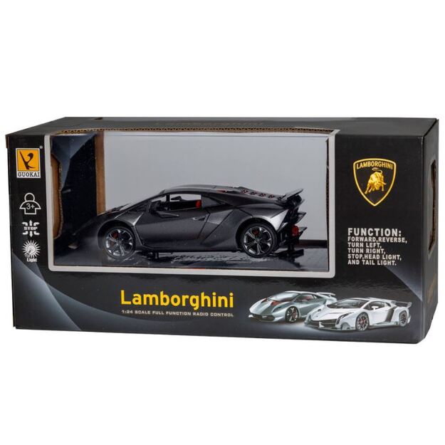 Nuotoliniu būdu valdomas automobilis Lamborghini (pilkas)